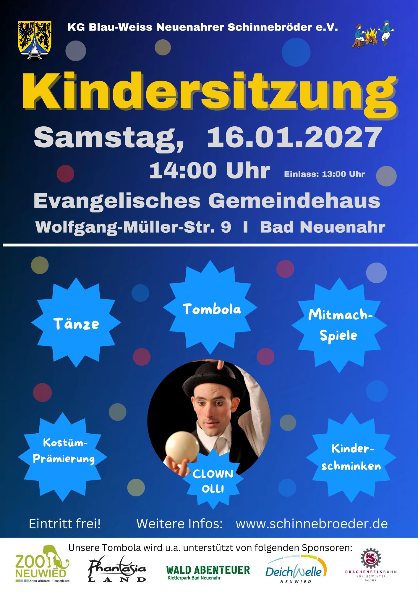 Plakat zur Kindersitzung 2027